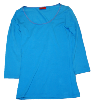 HUGO LONGSHIRT DONNIBA FARBE BLAU 448 S