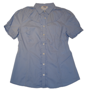 BOSS ORANGE HALBARM BLUSE EBETTAE FARBE HELLBLAU 459 38