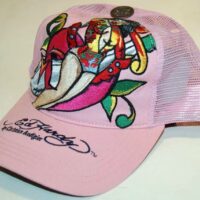 ED HARDY CAP PIN UP DEVIL 08 FARBE ROSA