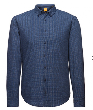 BOSS ORANGE SHIRT EDIPOE FARBE BLAU 420 M
