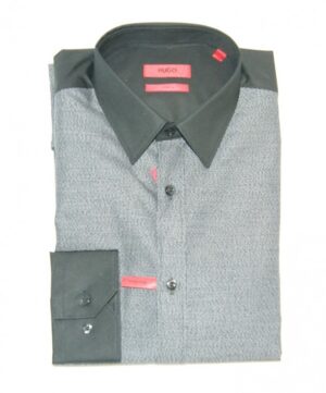 HUGO MEN HEMD ELISHA FARBE SCHWARZ 001 S