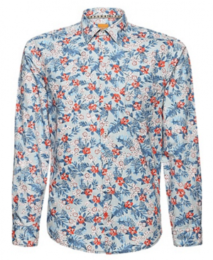 BOSS ORANGE SHIRT ENAMEE FARBE GEMUSTERT 338 M