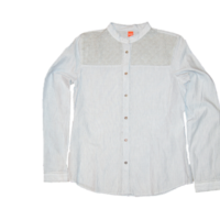 BOSS ORANGE BLUSE ENGI FARBE HELLBLAU 424 GR: 36
