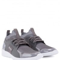 BOSS Sneakers Extreme_Runn_knit aus Material-Mix mit Schnürung grau 050 BOSS Sneakers Extreme_Runn_knit aus Material-Mix mit Schnürung grau 050 42
