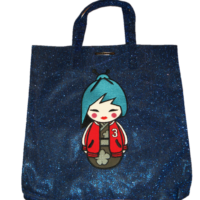 GEORGE GINA & LUCY Shopper Tasche ESY mit all-over-Glitzer Print Farbe blue glitter 602