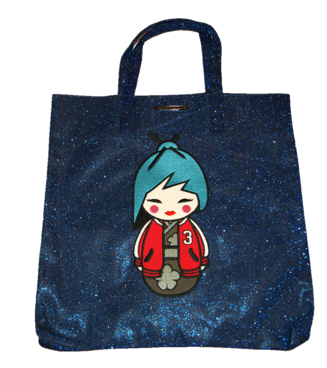 GEORGE GINA & LUCY Shopper Tasche ESY mit all-over-Glitzer Print Farbe blue glitter 602 GEORGE GINA & LUCY Shopper Tasche ESY mit all-over-Glitzer Print Farbe blue glitter 602