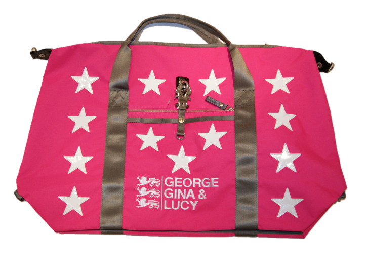 GEORGE GINA & LUCY Strandtasche Flatrange Farbe pink stars 511 GEORGE GINA & LUCY Strandtasche Flatrange Farbe pink stars 511