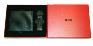 HUGO GISI AUS GELDBÖRSE UND SCHLÜSSELANHÄNGER  FARBE SCHWARZ 001