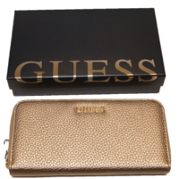 GUESS GELDBÖRSE ALANIS LARGE ZIP ARO FARBE GOLD