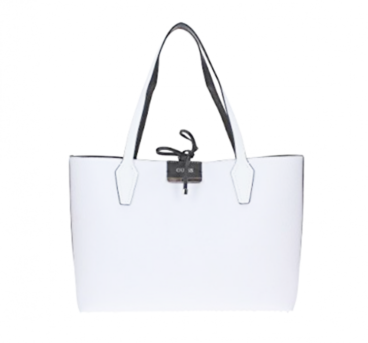 GUESS WENDE SHOPPER TASCHE BOBBI FARBE WHITE /BLACK GUESS WENDE SHOPPER TASCHE BOBBI FARBE WHITE /BLACK