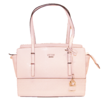GUESS HANDTASCHE DEVYN SATCHEL LOGO FARBE ROSA