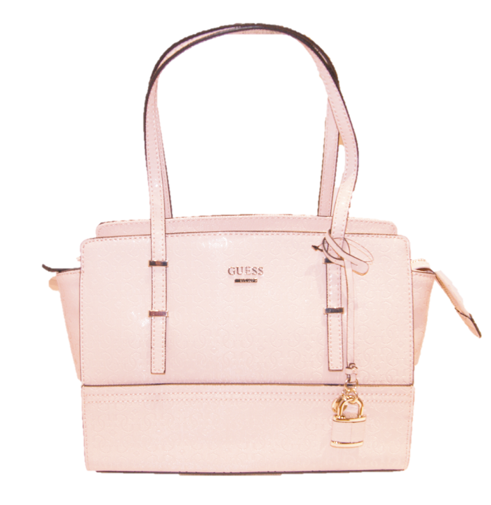 GUESS HANDTASCHE DEVYN SATCHEL LOGO FARBE ROSA GUESS HANDTASCHE DEVYN SATCHEL LOGO FARBE ROSA