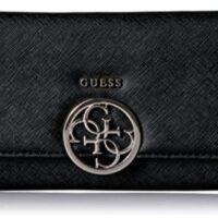 GUESS Damen Gelbörse Kamryn mit Guess Logo auf der Vorderseite schwarz GUESS Damen Gelbörse Kamryn mit Guess Logo auf der Vorderseite schwarz