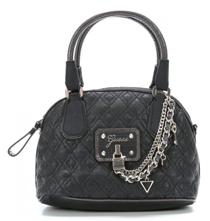 GUESS TASCHE LIANE AMOUR DOME SATCHEL FARBE SCHWARZ GUESS TASCHE LIANE AMOUR DOME SATCHEL FARBE SCHWARZ
