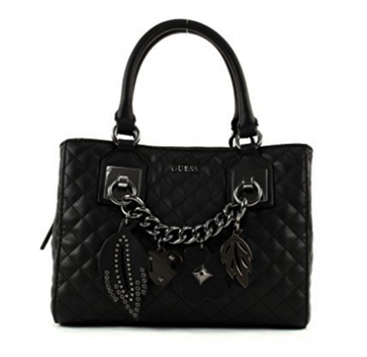 GUESS Damen Henkeltasche gesteppt STASSIE GIRLFRIEND SATCHEL Farbe schwarz GUESS Damen Henkeltasche gesteppt STASSIE GIRLFRIEND SATCHEL Farbe schwarz