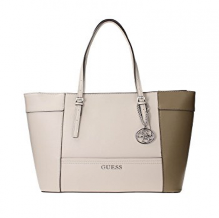 GUESS SHOPPER DELANY TASCHE FARBE BONE MULTI GUESS SHOPPER DELANY TASCHE FARBE BONE MULTI