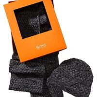 BOSS ORANGE MÜTZE SCHAL FENO-SET FARBE DUNKELBLAU 404 BOSS ORANGE MÜTZE SCHAL FENO-SET FARBE DUNKELBLAU 404