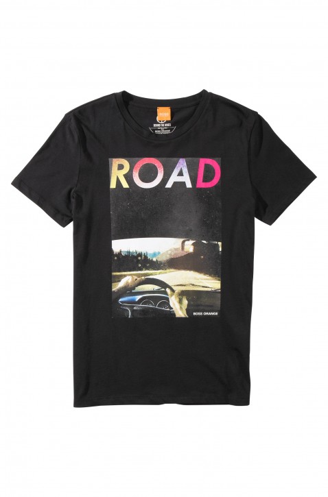 BOSS ORANGE T-SHIRT TEMYO 7 FARBE SCHWARZ 001 BOSS ORANGE T-SHIRT TEMYO 7 FARBE SCHWARZ 001
