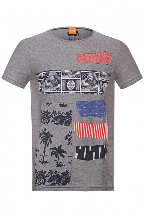 BOSS ORANGE TEE -SHIRT TILIUS 3 FARBE GRAU 051 BOSS ORANGE TEE -SHIRT TILIUS 3 FARBE GRAU 051 S