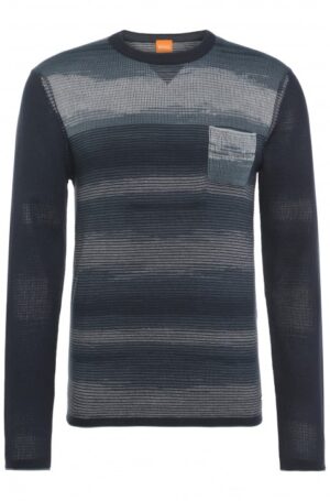 BOSS ORANGE PULLOVER ALEPJO FARBE DUNKELBLAU 404