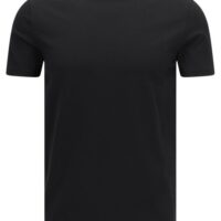 HUGO BOSS MEN T-SHIRT DOUBLE ROUND STRETCH SCHWARZ 001 HUGO BOSS MEN T-SHIRT DOUBLE Round Stretch Schwarz S