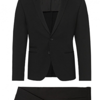 HUGO ANZUG ARSEY/HINS FARBE SCHWARZ 001 HUGO ANZUG ARSEY/HINS FARBE SCHWARZ 001 48