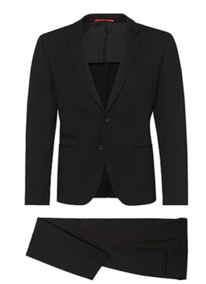 HUGO ANZUG ARSEY/HINS FARBE SCHWARZ 001 48