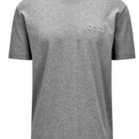 HUGO Oversize Shirt Derrif aus Pima-Baumwolle Farbe grau 081 S
