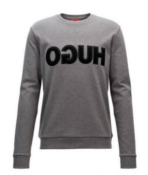 HUGO Logo Sweatshirt DICAGOR Farbe grau 081 S