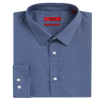 HUGO HEMD ELISHA GEMUSTERT FARBE BLAU 421 39