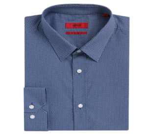 HUGO HEMD ELISHA GEMUSTERT FARBE BLAU 421 39