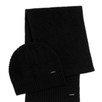 HUGO SCHAL & MÜTZEN SET Z SET FARBE SCHWARZ 001 HUGO SCHAL & MÜTZEN SET Z SET FARBE SCHWARZ 001