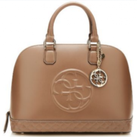 GUESS HANDTASCHE AMY 4G LOGO MEDIUM DOME SATCHEL FARBE TAUPE GUESS HANDTASCHE AMY 4G LOGO MEDIUM DOME SATCHEL FARBE TAUPE