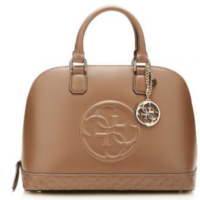 GUESS TASCHE AMY SMALLL DOME SATCHEL FARBE TAUPE -0