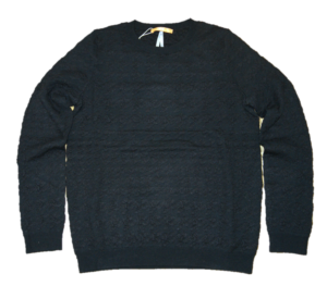 BOSS ORANGE Strickpullover IONNA mit tonalem Hahnentritt Muster Farbe schwarz 001 S