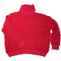 BOSS Rollkragenpullover IREANA mit Kreis-Struktur pink 670 S