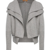 BOSS ORANGE STRICK JACKE IVETTAL FARBE GRAU 032 S