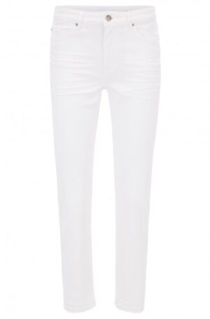 BOSS Relaxed-Fit Jeans J60 Indiana BLanco Stretch-Denim in Cropped-Länge natur 101 26/32