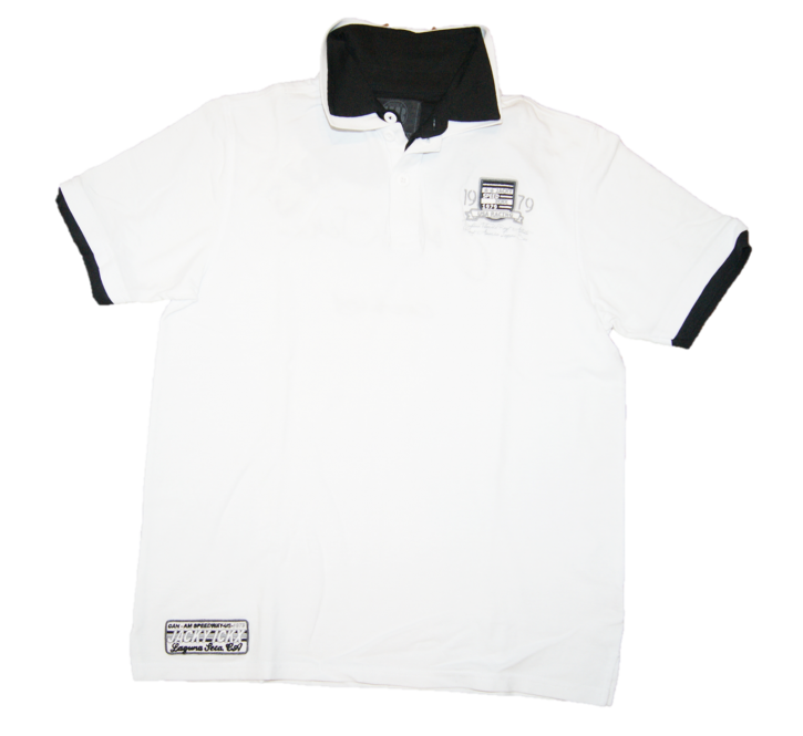 JACKY ICKX Polo USA RACING mit doppel Kragen und Logo Farbe weiss JACKY ICKX Polo USA RACING mit doppel Kragen und Logo Farbe weiss