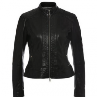 BOSS ORANGE LEDERJACKE JANABELLE 2 FARBE SCHWARZ 001 36