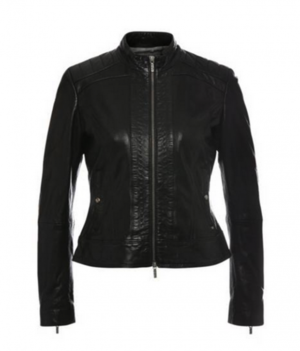 BOSS ORANGE LEDERJACKE JANABELLE 2 FARBE SCHWARZ 001 36