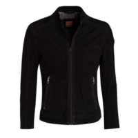BOSS ORANGE LEDERJACKE JONATE FARBE SCHWARZ 001