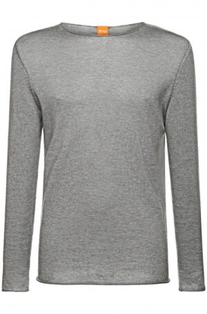BOSS ORANGE PULLOVER KAMER FARBE HELLGRAU 051 M