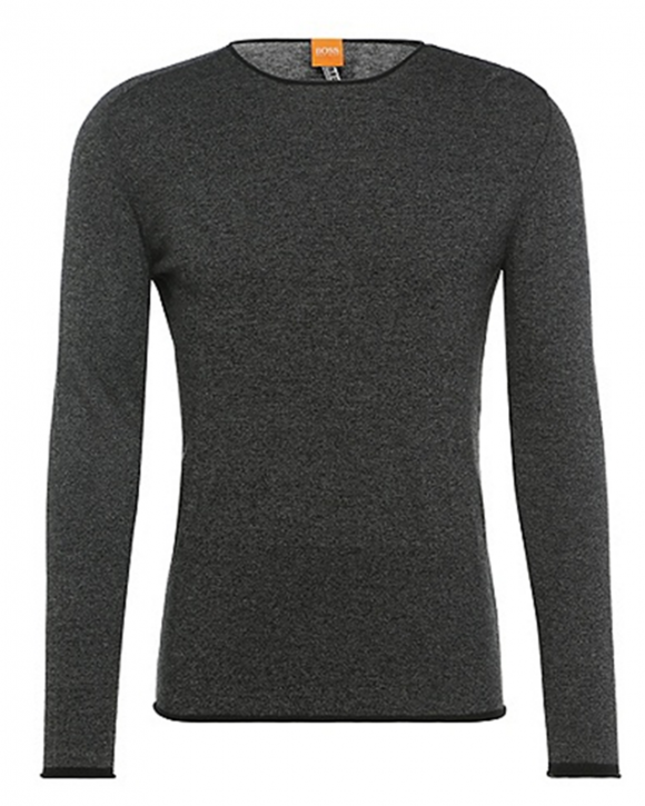 BOSS ORANGE STRICKPULLI KAMERO FARBE ANTHRAZIT 017 BOSS ORANGE STRICKPULLI KAMERO FARBE ANTHRAZIT 017 S