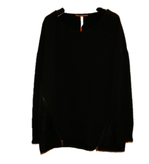 BOSS ORANGE LANGARMSHIRT KREPA FARBE SCHWARZ 001 34