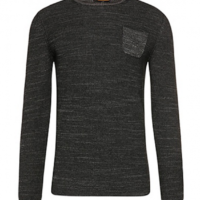 BOSS ORANGE PULLOVER KUTASK FARBE SCHWARZ 001 S
