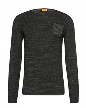 BOSS ORANGE PULLOVER KUTASK FARBE SCHWARZ 001 S