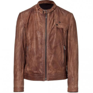 HUGO LEDERJACKE LOKTO FARBE HELLBRAUN 244 M