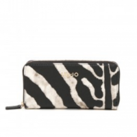LIU JO GELDBÖRSE ZIP AROUND ANNA ZEBRA FARBE BLACK & WHITE 03Q01 LIU JO GELDBÖRSE ZIP AROUND ANNA ZEBRA FARBE BLACK & WHITE 03Q01