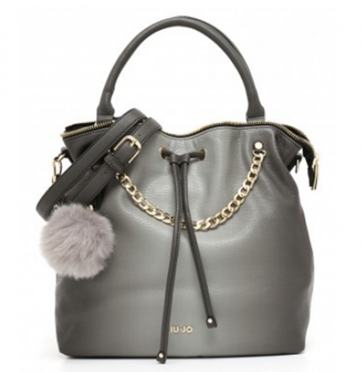 LIU JO BEUTELTASCHE POPPA STRIPE FARBE SCHWARZ 22222 LIU JO BEUTELTASCHE POPPA STRIPE FARBE SCHWARZ 22222